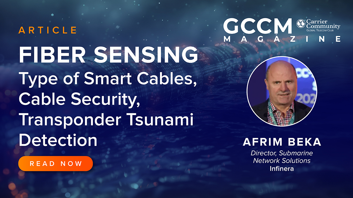 In GCCM Magazine, learn about the nuanced trajectory of fiber sensing technology, its key role in detecting seismic events, especially tsunamis, and efforts to enhance seismic detection technologies with Infinera’s Afrim Beka. Read now: bit.ly/3UjBT1G @CC_GCCM