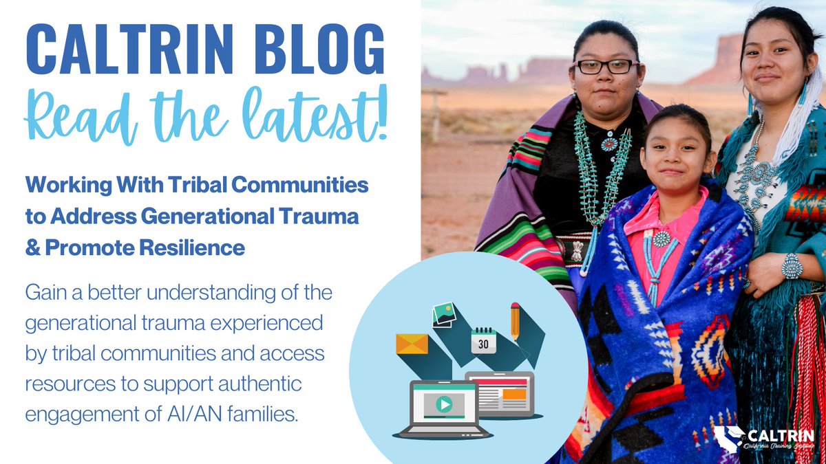 💡 NEW RESOURCE COLLECTION! In the latest CalTrin blog, we build upon the tools + resources shared in our Introduction to Childhood Trauma post to provide an overview of research on #trauma and its specific relevance for American Indian/Alaska Native (AI/AN) children. 🔗 Read it…