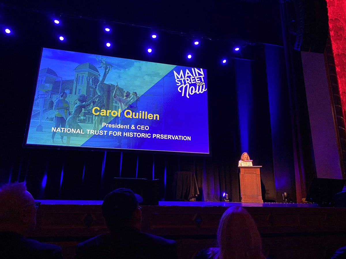 “Preservation makes human lives better one building at a time, one Main Street at a time—door by door, brick by brick.” - Carol Quillen, President and CEO at <a href="/SavingPlaces/">Saving Places</a>