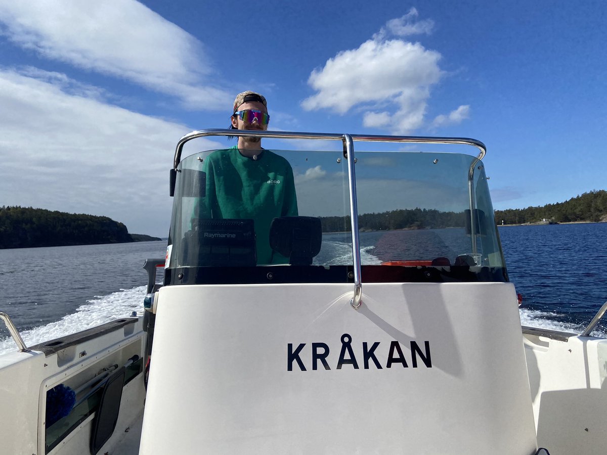 Finally my boat kråkan is in the sea🔥
