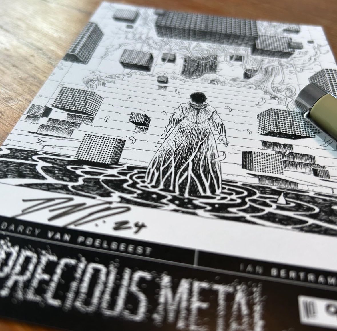 Exciting announcement!! The incredible Darcy Van Poelgeest and Ian Bertram have kindly created an @OKComics exclusive signed bookplate to accompany Precious Metal #1! Pre-order your copy here: okcomics.co.uk/search?q=Preci… Set up a subscription by letting us know in the order notes.