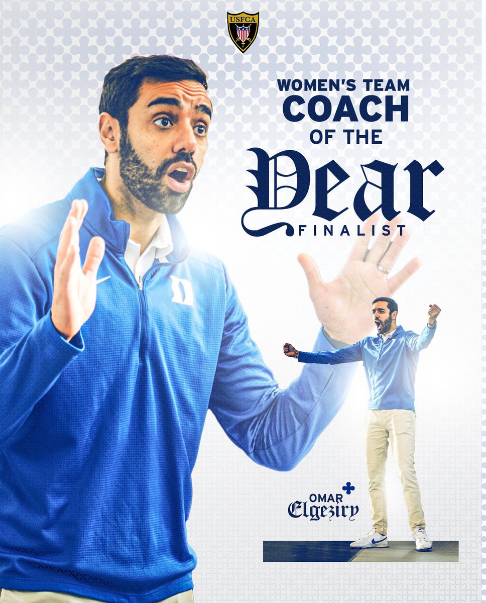 DukeFEN's tweet photo. That’s our leader! Omar is a finalist for USFCA Women’s Team Coach of the Year!

More: https://t.co/fImz86eJQh

#GoDuke https://t.co/CBfZhBJqZI