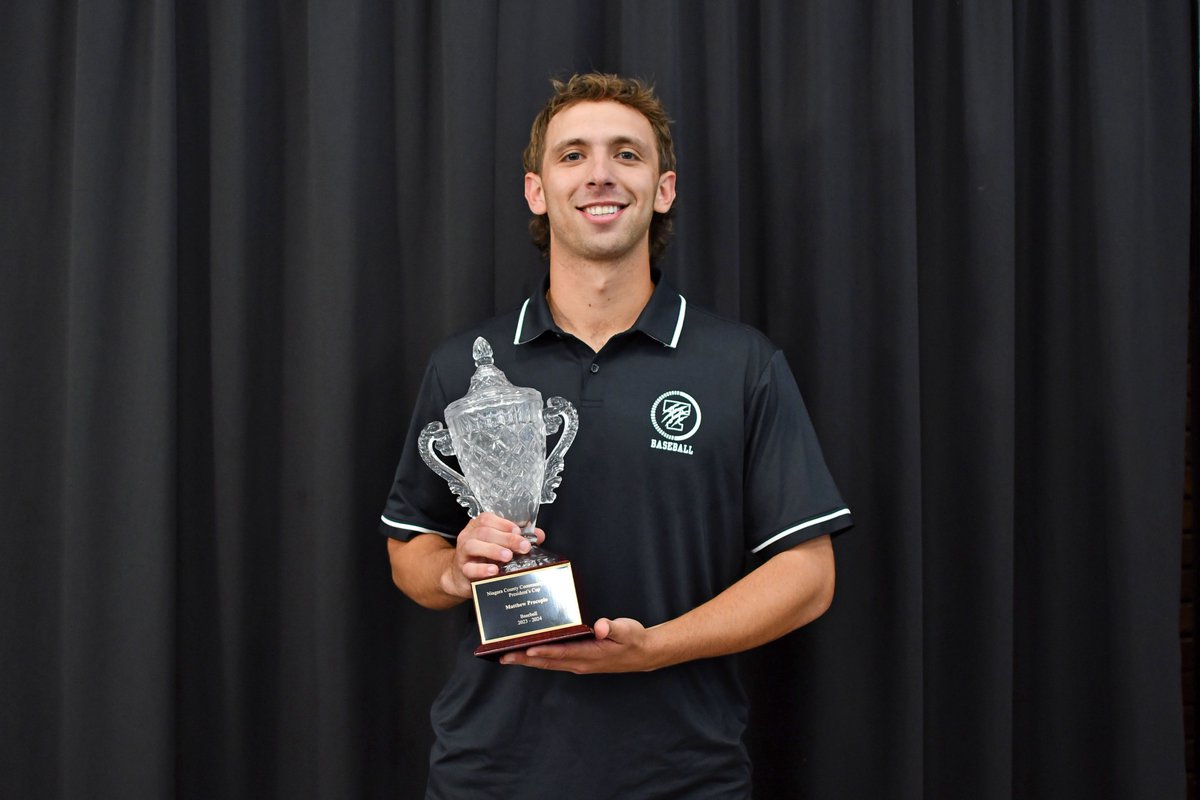 This year’s President’s Cup Award is presented to sophomore baseball standout, Matthew Procopio!⚾️🏆 The President’s Cup is the most distinguished award in @NCThunderwolves intercollegiate athletics and is presented to a student who excels both on the field and in the classroom.