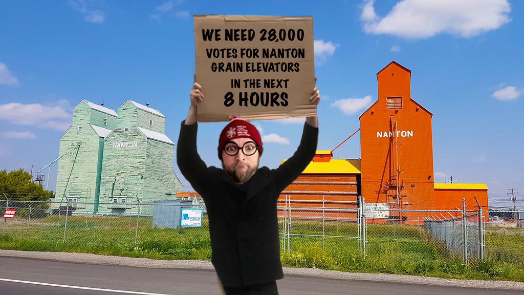 A very Alberta sentence: Seems impossible - Let's Get 'Er Done The Canadian Grain Elevator Discovery Centre @GrainNanton need you to stop what you are doing and vote and for them in the Next Great Save competition and then share this link with your friends and coworkers.…