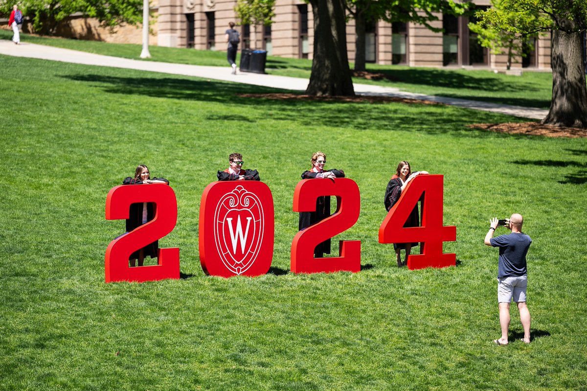 It’s #UWGrad week! 🔴🎓⚪️ Celebrate the Class of 2024 and tag #UWGrad in your 🎓 tweets for a chance to be featured on our digital celebration wall on commencement.wisc.edu