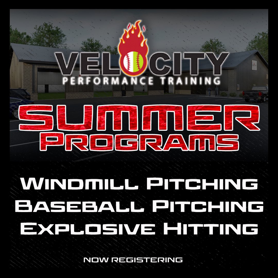 Velocity is excited to release our summer training programs! Spots will fill fast! For more information click the link below. #TrainWithVelocity Link: trainwithvelocity.com/summer-trainin…