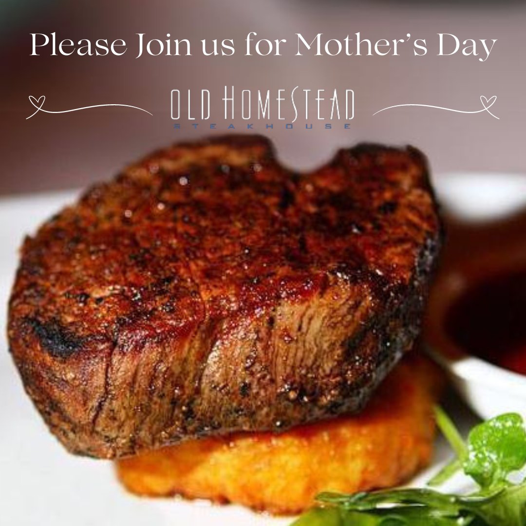 Want to make your mom's day truly special? Treat her to a meal at Old Homestead Steakhouse. Reservations are available for lunch &amp; dinner starting at 1:00 pm Call📞 212-242-9040
#mothersday #mothersdayideas #mothersdaymeal #steakhouse #steakhousenyc #nycsteakhouse #oldhomestead