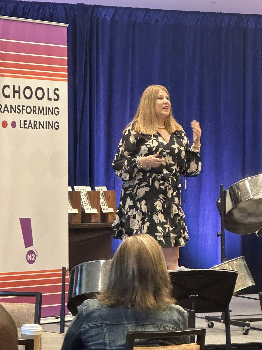 MWatassek's tweet photo. Starting off the day in Austin with @N2Learning annual conference “Elevating Excellence” with @m_salazarzamora from @TomballISD and Steel Drum band!  @Stantec is the proud sponsor!  #StantecEdu https://t.co/fp2xRomV7M