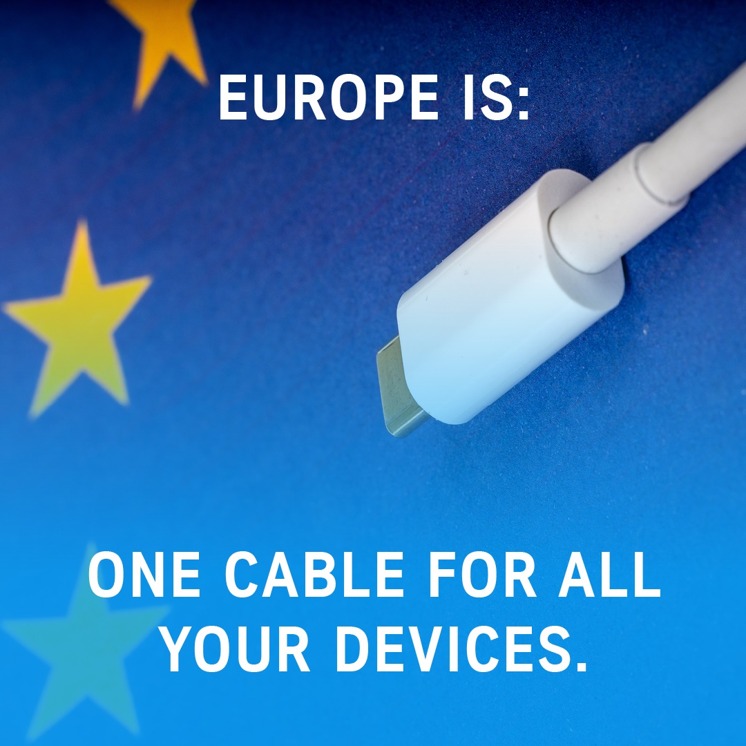 #Europeanpolitics don't affect you? Think again! The EU makes tons of decisions that shape our everyday lives – even small ones like the introduction of the USB-C cable for all your electronic devices. 🔌 On June 9th, you can have your say. ✍️