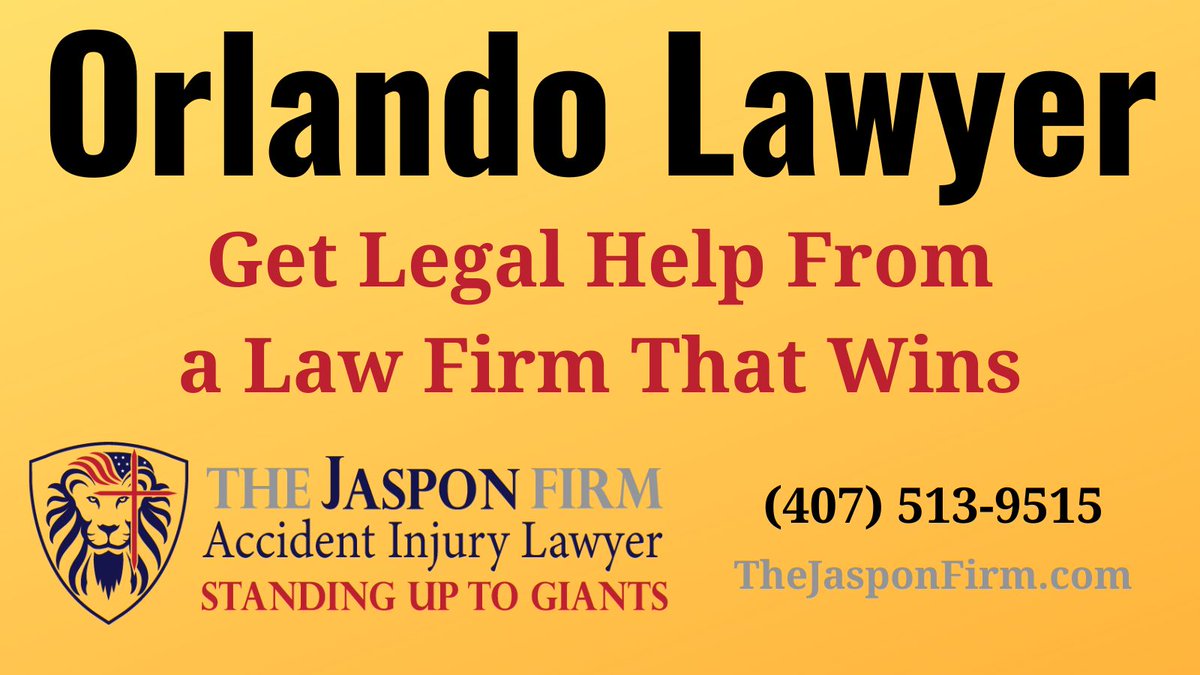 Orlando Car Accident Lawyer Jeremiah Jaspon
💲Millions Recovered for accident victims. Injured in an auto accident? Get Help Now! Contact The Jaspon Firm for a FREE consultation!  No fees or expenses unless we win.  ➡️ (407) 513-9515
#OrlandoCarAccidentLawyer