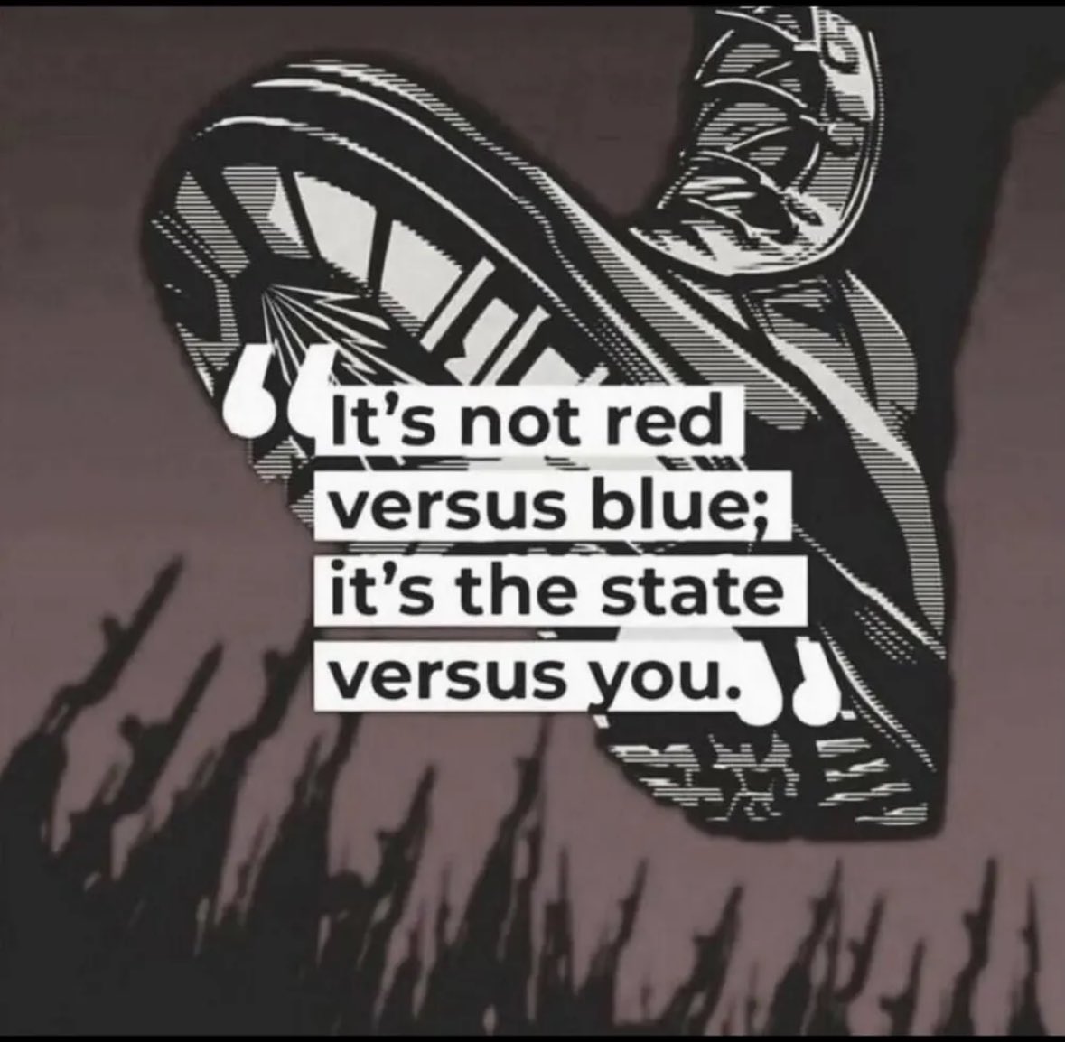 LibertyQuahog's tweet photo. One can never stress this enough. The only party is the Uniparty. The one true party that's united and stands against us and our basic fundamentals of freedom, liberty and justice, for their greater good.

#BeInPeace #StandInPeace
#BeUngovernable #BeTheResistance

@rawvisionsRI https://t.co/nslZTcBIxs