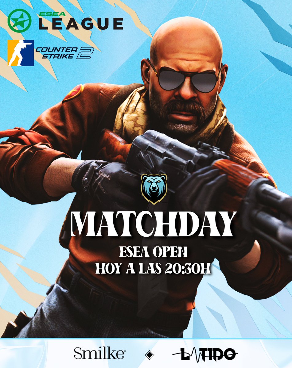 #MATCHDAY | CS2

Nueva semana, nuevas emociones en CS2. 🤩

🏆 • <a href="/ESEA/">ESEA League</a>
⏰ • 20:30

⚔️ •  <a href="/TempoCSGO/">Tempo🇮🇨🇩🇪</a>
⚔️ •  <a href="/Rubireez/">Rubirez</a>
⚔️ •  @Braisxonfaceit
⚔️ •  @Alquijote3
⚔️ •  <a href="/Trom14_/">𝓜𝓗</a>

#GoUrsus 🐻