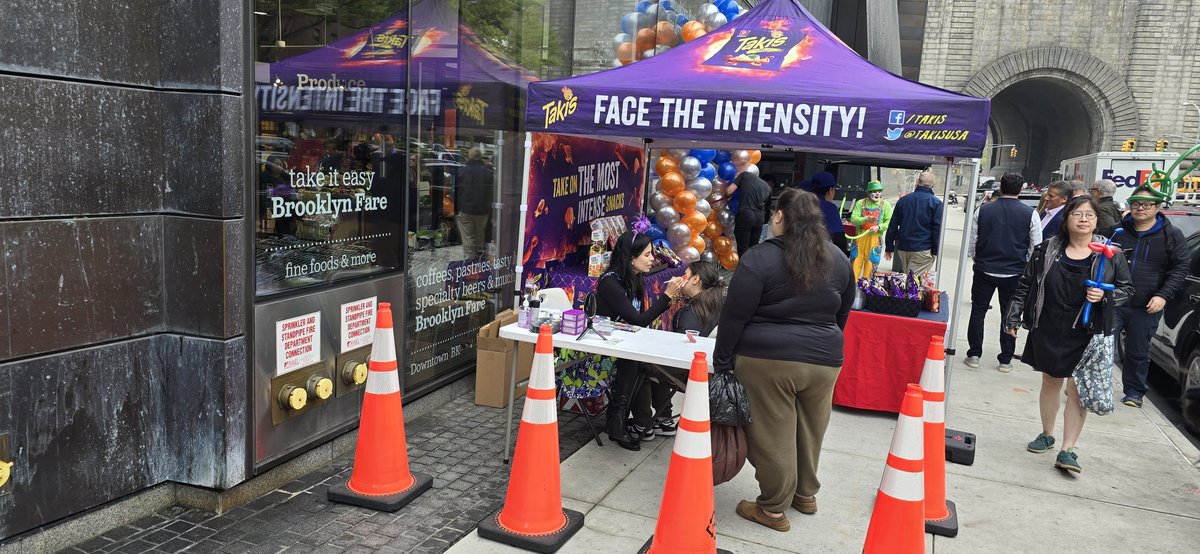 Brooklyn Fare's grand opening festivities continue today until 3 PM with face painting, balloon clowns, and free giveaways.