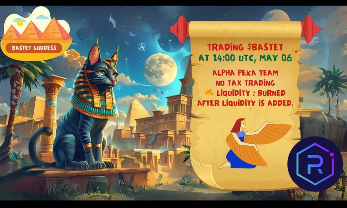 🐱 Get ready for the $BASTET  - Bastet Goddess launch! 

🪙 $BASTET Trading will go live at 14:00 UTC, May 06, 2024 on RAYDIUM DEX

🌟Official Contract Address:
BvLwUmonzcG3Fn5xvZwEzykGGtZvFY1KZgPeCK84WRfj

🔥Tax: 0/0
🔥  Liquidity Burned afteris added.

🐱 Where Diamond holders…