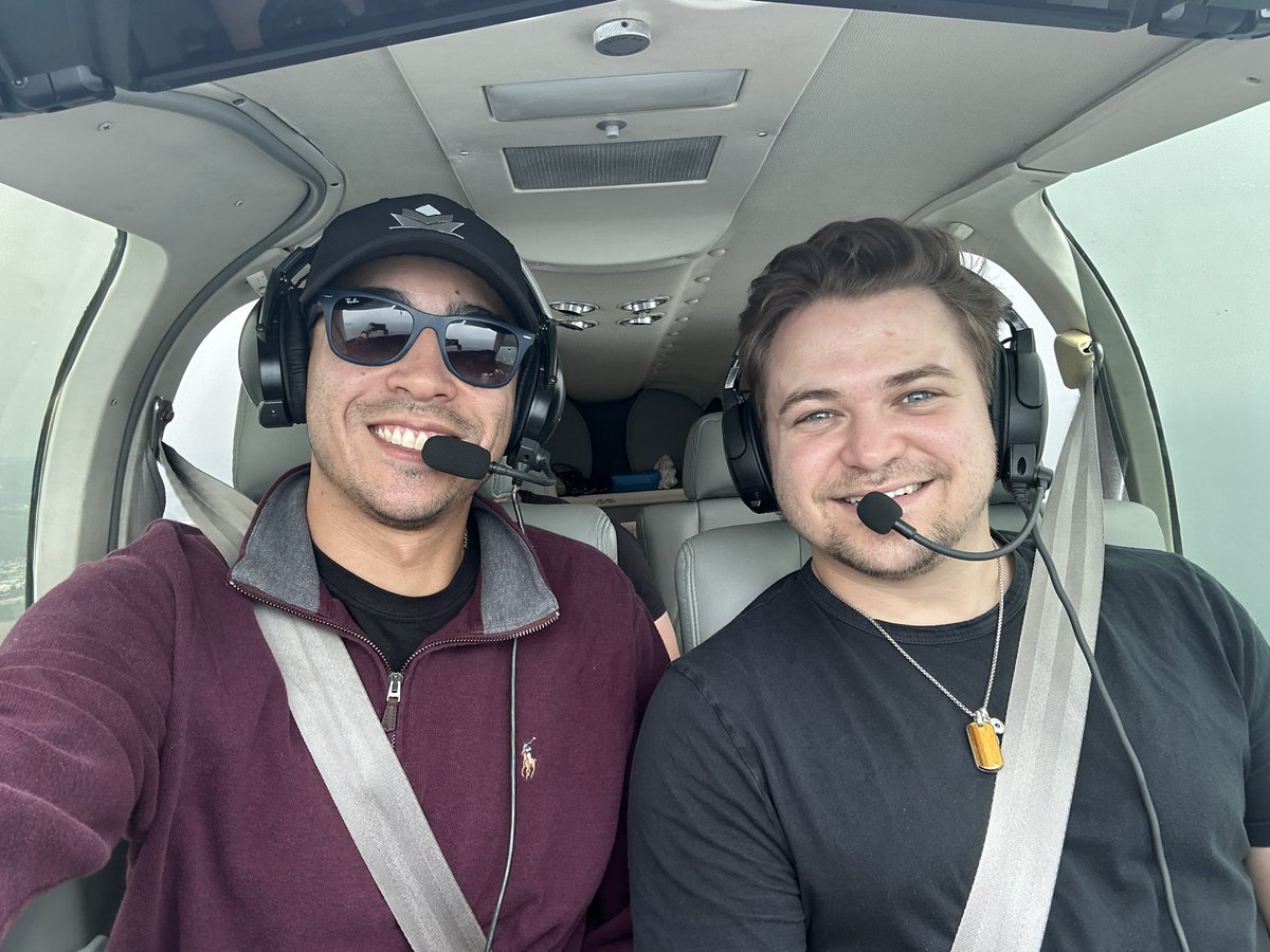 After a long time manifesting, finally got to get in the air with our new touring flight crew member Owen - So grateful for an incredible day getting to fly this beautiful Bonanza over some stunning California scenery!
