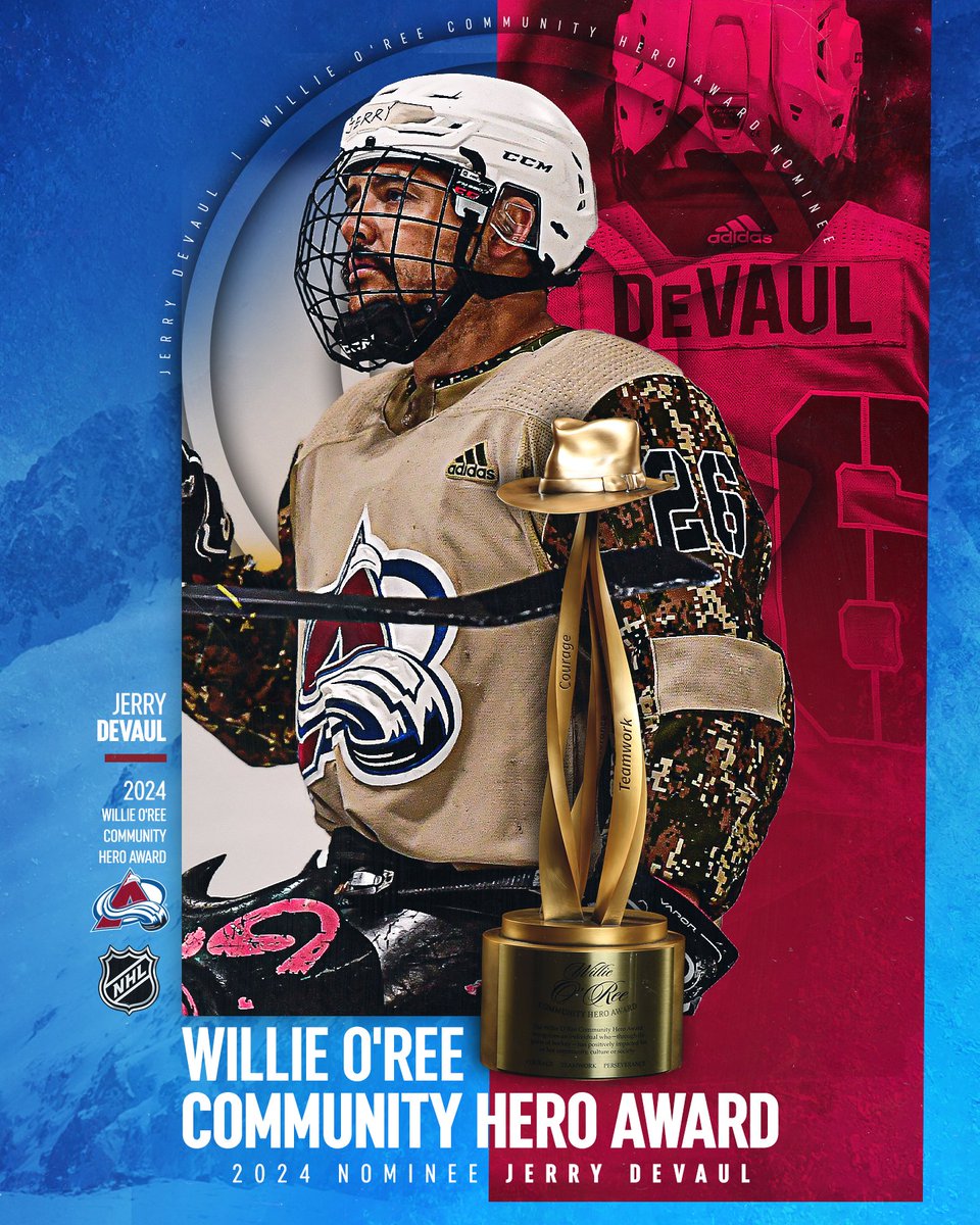 Congrats to Colorado Springs' own Jerry DeVaul on being nominated for the 2024 Willie O'Ree Community Hero Award! 

Learn more about Jerry's work and cast your vote here: avs.social/WORVote2024

#GoAvsGo