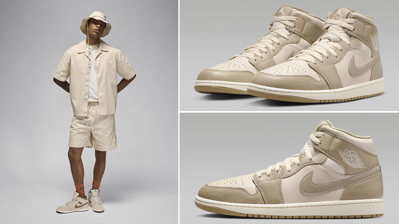 Jordan 1 mid with shorts clearance