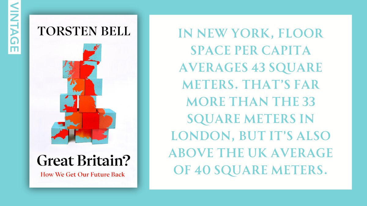 If we want Britain to have a future, we have to build it. Building too few homes has left us paying more for less - our housing offers the worst value for money of any advanced economy. Ridiculously we're living in smaller homes than New Yorkers. Preorder: penguin.co.uk/books/461720/g…