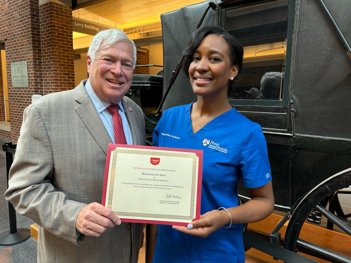 Congratulations to Mauritania Pol Nuris (D'24) who was awarded the Power of a Smile Award by @Colgate! 🏆 Mauritania received this award in recognition of an outstanding case study presented at the Power of a Smile contest during the 2024 academic year.