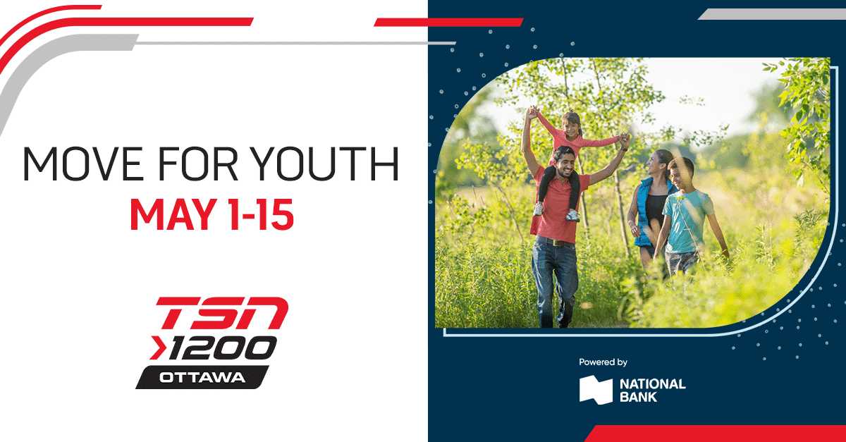 From May 1-15 get your steps in! Join @UnitedWayEO and National Bank to support kids across our communities. Many kids across our region are struggling with their mental health. Every step you take will help youth get the tools they need to succeed. Info: moveforyouth.ca