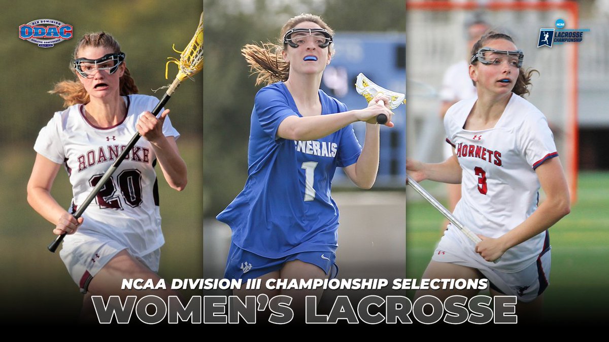 #ODAC history is made w/ 3 league schools selected to the @NCAADIII women's lax field for the 1st time ever. Champion Washington and Lee is joined by at-large picks @RCmaroons and @SUHornets, the latter of which is making its 1st appearance! #d3lax odaconline.com/news/2024/5/6/…