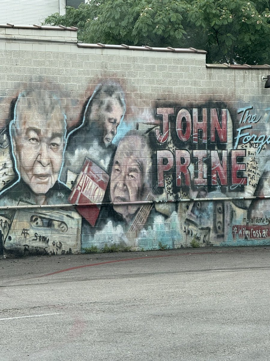 just think it’s cool Austin has a John Prine mural, because every city should have a John Prine mural. Hope it stays in tact for a long time.
