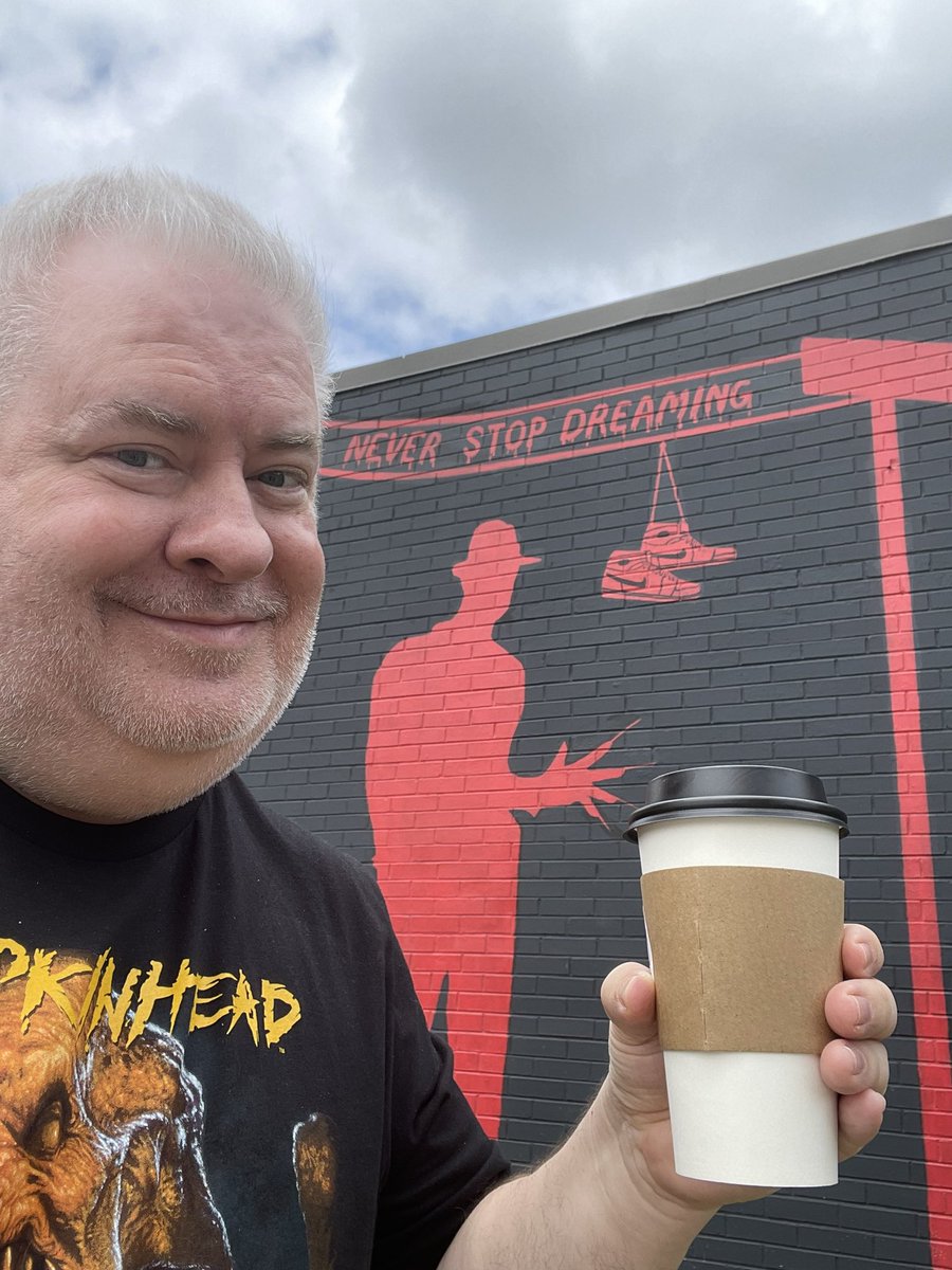 Enjoyed my first visit to Black House Café. Not gonna lie, it was like I never left my home office. #horrorcafe #indyhorror #CoffeeLovers