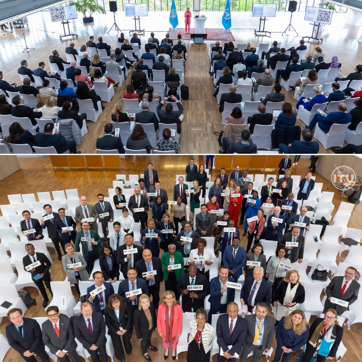 Good to gather ambassadors together at HQ ahead of #WTISD, #WSIS, #AIforGood and @ITU Council to brief on #FitForFutureITU progress and discuss delivering as one to build good governance as we gear up for the @UN Summit of the Future