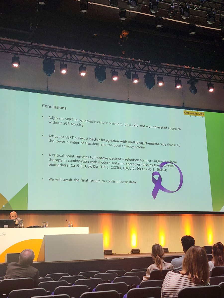 Adjuvant SBRT for PDAC is tolerable, no grade 3 toxicities as per SPARTA trial. Shorter regimen and more tolerable, is there a diminishing role for CRT? #ESTRO2024