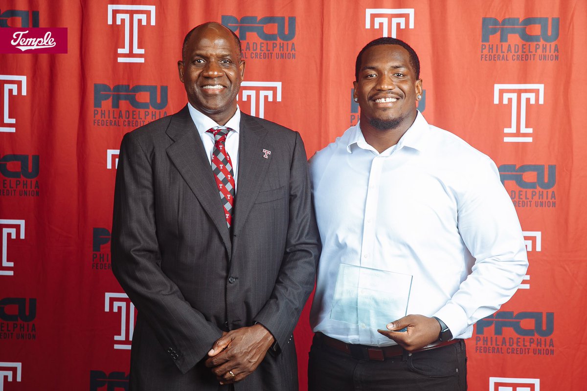 Making an impact on and off the field 💪 Congrats to our guys who won awards at the 2024 Stellas‼️ Wisdom Quarshie - Temple Impact Award @DMR717_ - NovaCare Comeback Player of the Year @Magee11Jordan - Athletic Performer of the Year #TempleTUFF