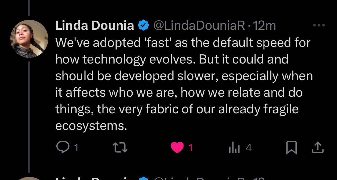 If you do one thing today, read this thread by @LindaDouniaR on the why of her next project. Not just for the sake of learning about this work in particular but the bigger questions at play in her practice and the processes she undergoes in an attempt to address them.