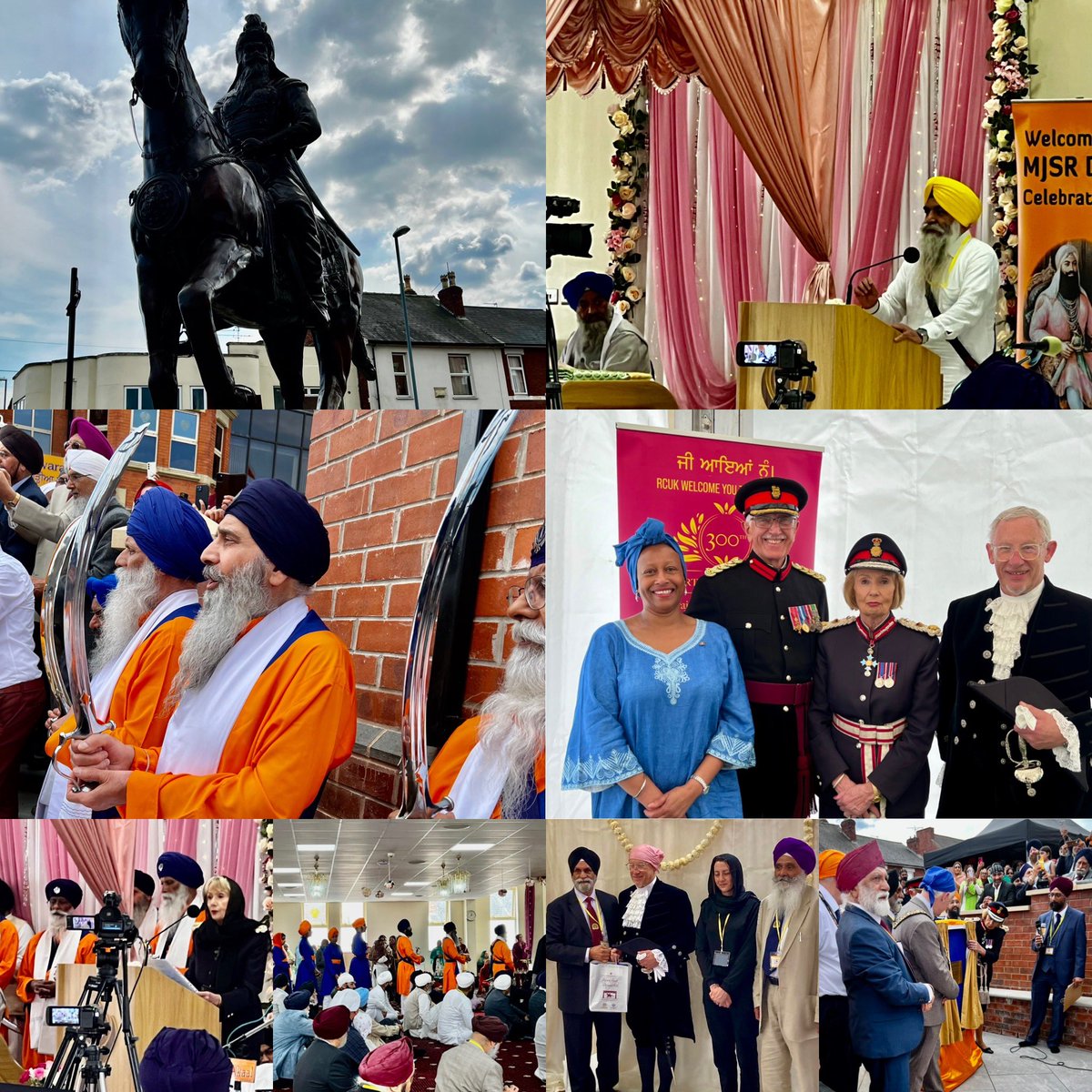 Felt very privileged today to support HM Lord Lieutenant of Derbyshire unveil the Maharaja Jassa Singh Ramgarhia Memorial Statue and Gate at Ramgarhia Gurdwara Derby Couldn’t have been made more welcome by everyone at the Gurdwara. @LLDerbyshire