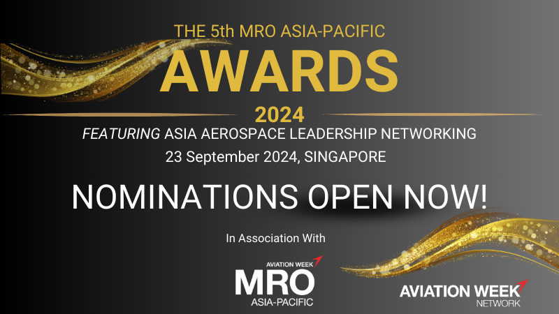 Nominations are now officially open for the MRO Asia Pacific Awards 2024! Are you ready to stand out and rise above the competition among industry players? Act now! Nominate Now: apa.aviationweek.com #MROAP #AviationWeek #Awards #MROAPAwards