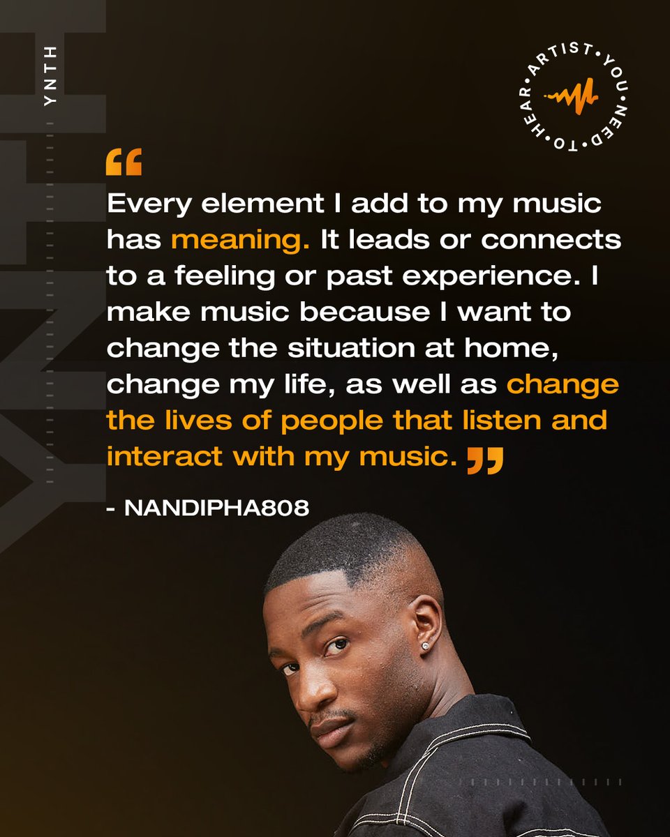 audiomack's tweet photo. YOU NEED TO HEAR: NANDIPHA808 🗣️🇿🇦

#Nandipha808 is a South African amapiano producer & artist who’s taking over the continent. His breakthrough came as a collaborator on “Mnike,” the 2023 anthem turned global sensation that’s become one of the genre’s biggest hits. He continues to push the boundaries of #amapiano and evolve the sound, through his signature heavy log drums and the incorporation of influences from other genres. [thread]