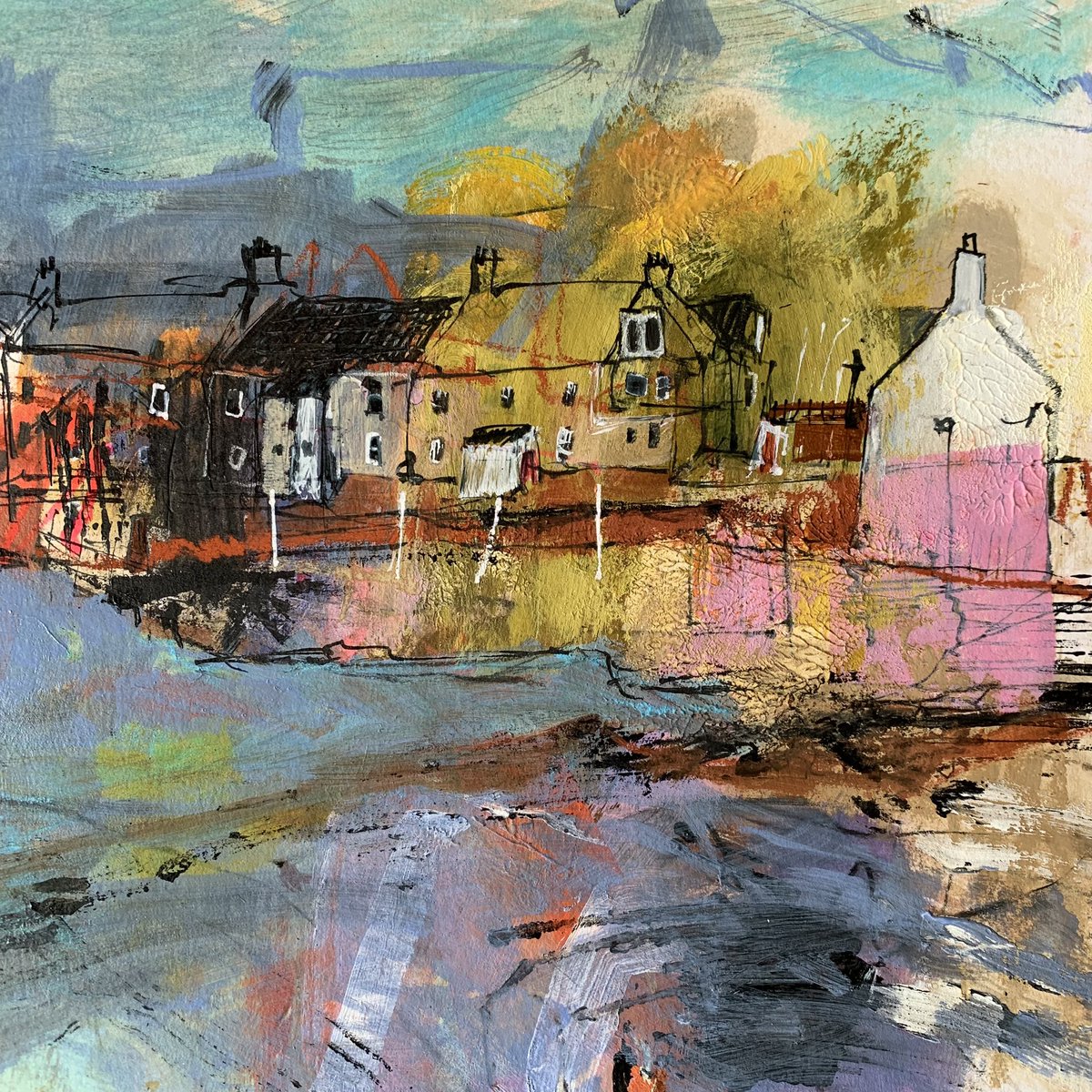 North Berwick (mixed media on paper) #EastLothian