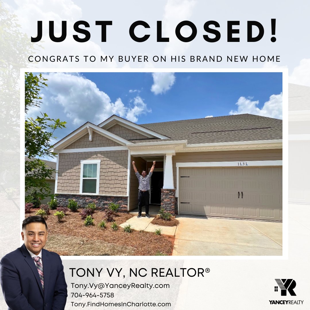 As you can see, Tony has a 𝐯𝐞𝐫𝐲 happy buyer! He successfully closed on his brand new home!! Congratulations everyone 🥳

#closed #closingday #welcomehome #homesweethome #homeowner #newbuild #newconstruction #yanceyrealty #ncrealtor #happybuyer #curbappeal #congrats