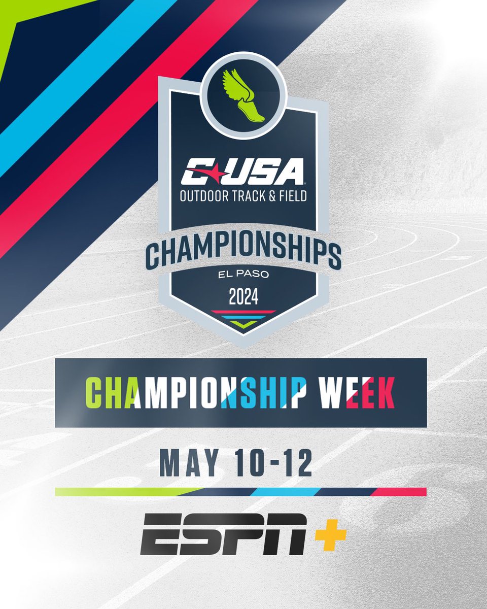 The 2024 <a href="/ConferenceUSA/">Conference USA</a> OTF Championships are this weekend‼️

May 10-12 on ESPN+ 💨

🎟️🎟️🎟️🎟️
utepminers.com/tickets

#PicksUp ⛏️
#NoLimitsOnUS
