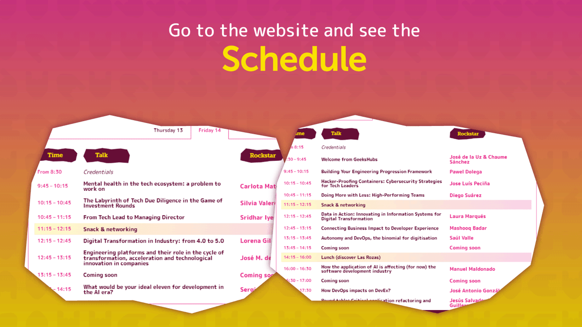 Tenemos programa de ponencias... ¿Cuál es tu favorita? ctosummit.geekshubs.com/schedule/