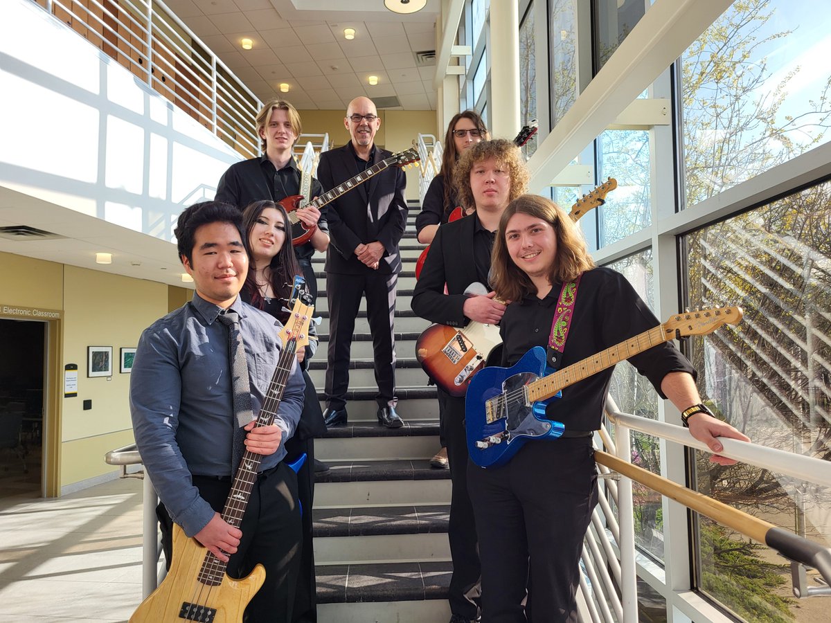 Tonight: The Guitar Ensembles Concert closes out this year’s ensemble season! (Mon., May 6), 7:30 PM, Taylor Aud. Free Admission. Directed by Kevin Grudecki & Paul Quigley. #SUNYSchenectady School of Music