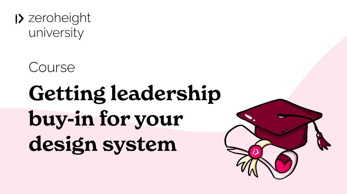 📈 Unlock the keys to design system success with our latest course! Whether you're just starting out or seeking stronger support, our practical insights and resources will empower you to make an impact. Enrol today at zeroheight University. hubs.li/Q02v14nP0