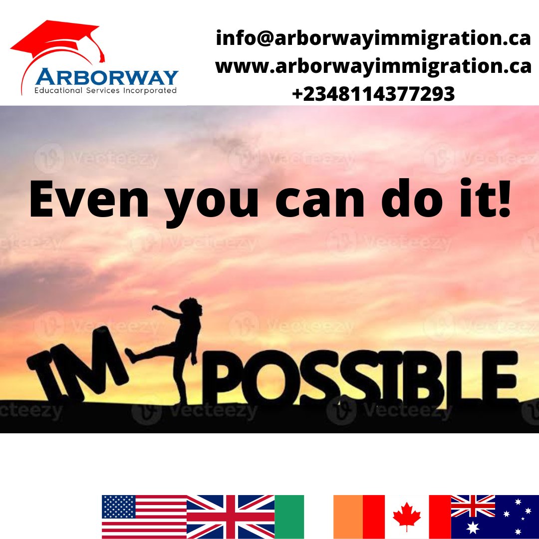 Even you can apply to study abroad. Make the impossible possible with our guidance & assistance. 

Contact us today!
#ArborwayEducationalServices #StudyAbroad #StudyInAustralia🇦🇺 #StudyInTheUS🇺🇸 #StudyInIreland🇮🇪 #StudyInTheUK🇬🇧 #StudyInCanada🇨🇦 #StudyPermit #InternationalStudent