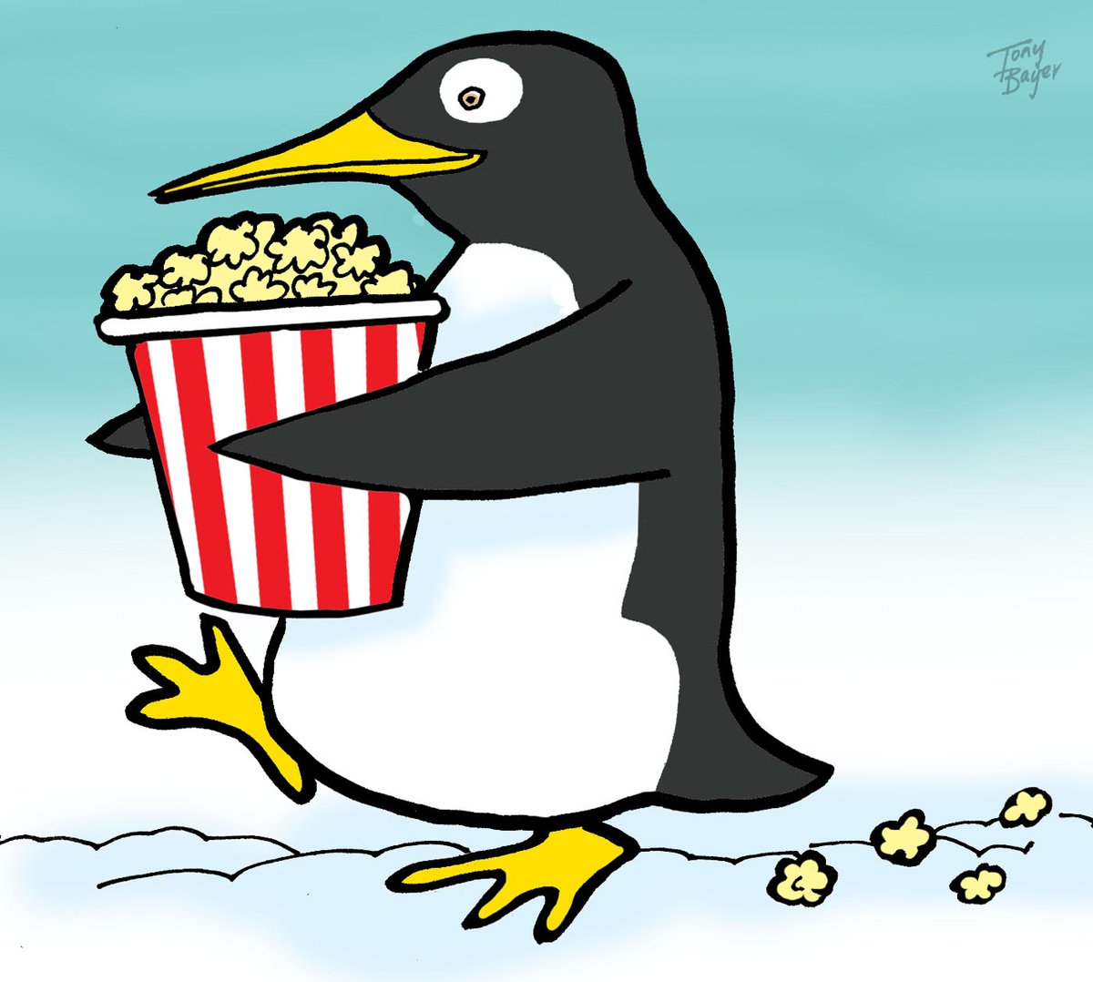 'Popcorn' for this week's @AnimalAlphabets #illustration #cartoon #art #drawing #illustration #AnimalAlphabets #ArtistOnX