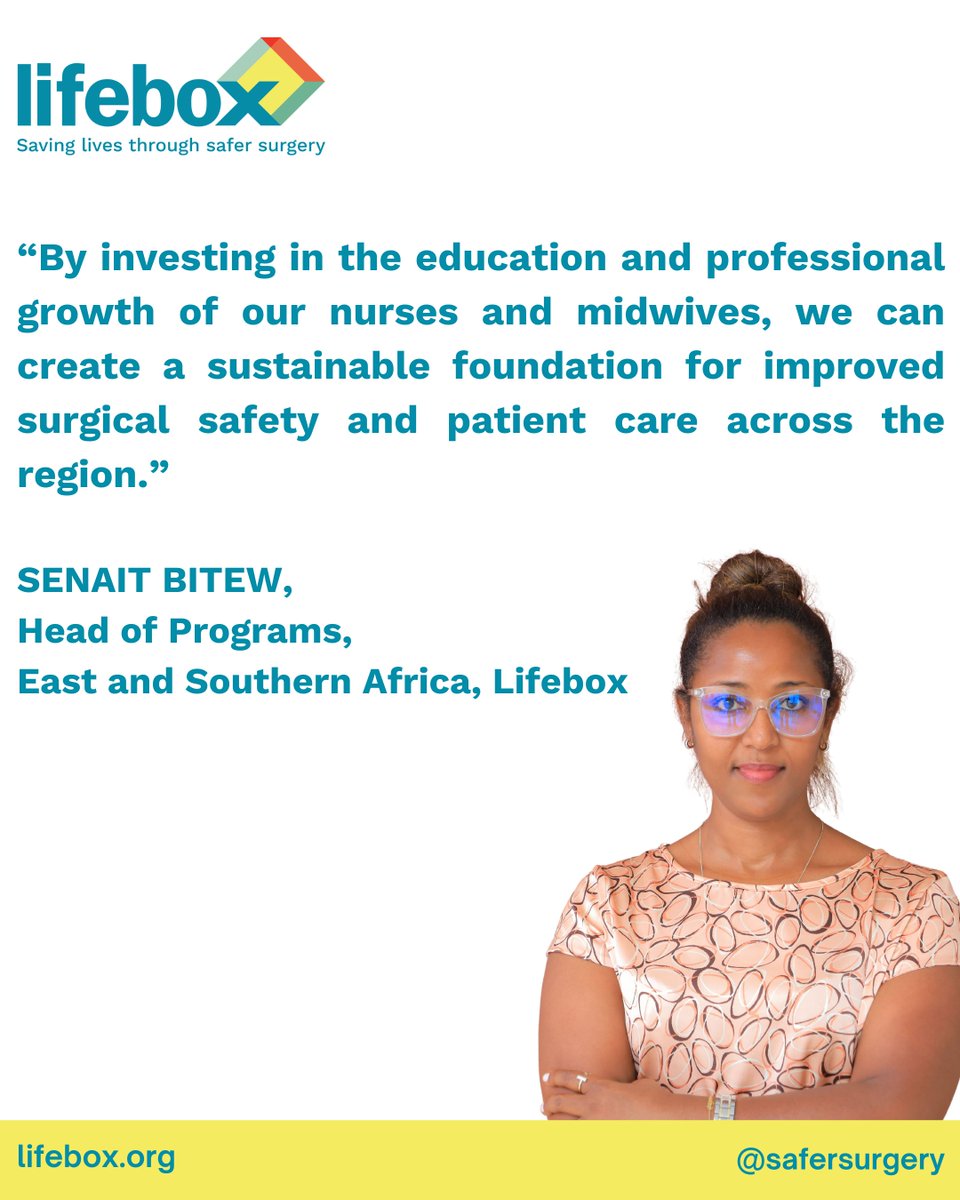 Celebrating the nurses in our team this week! @SunnyB_Alemu ,head of programs, East and Southern Africa, #Lifebox speaks on the importance professional growth for nurses with our Nursing Leadership for Surgical Excellence (NLSE) program #NursesWeek2024 #SaferSurgery #NLSE