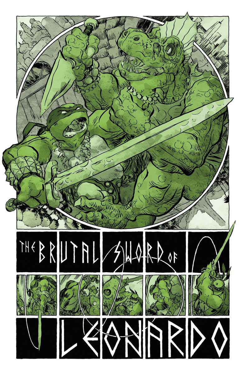 The first page of @xDaveBakerx and my TMNT Black White and Green story that’s in shops on Wednesday! Other stories by @declanshalvey @PlinaGanucheau and more! From @IDWPublishing