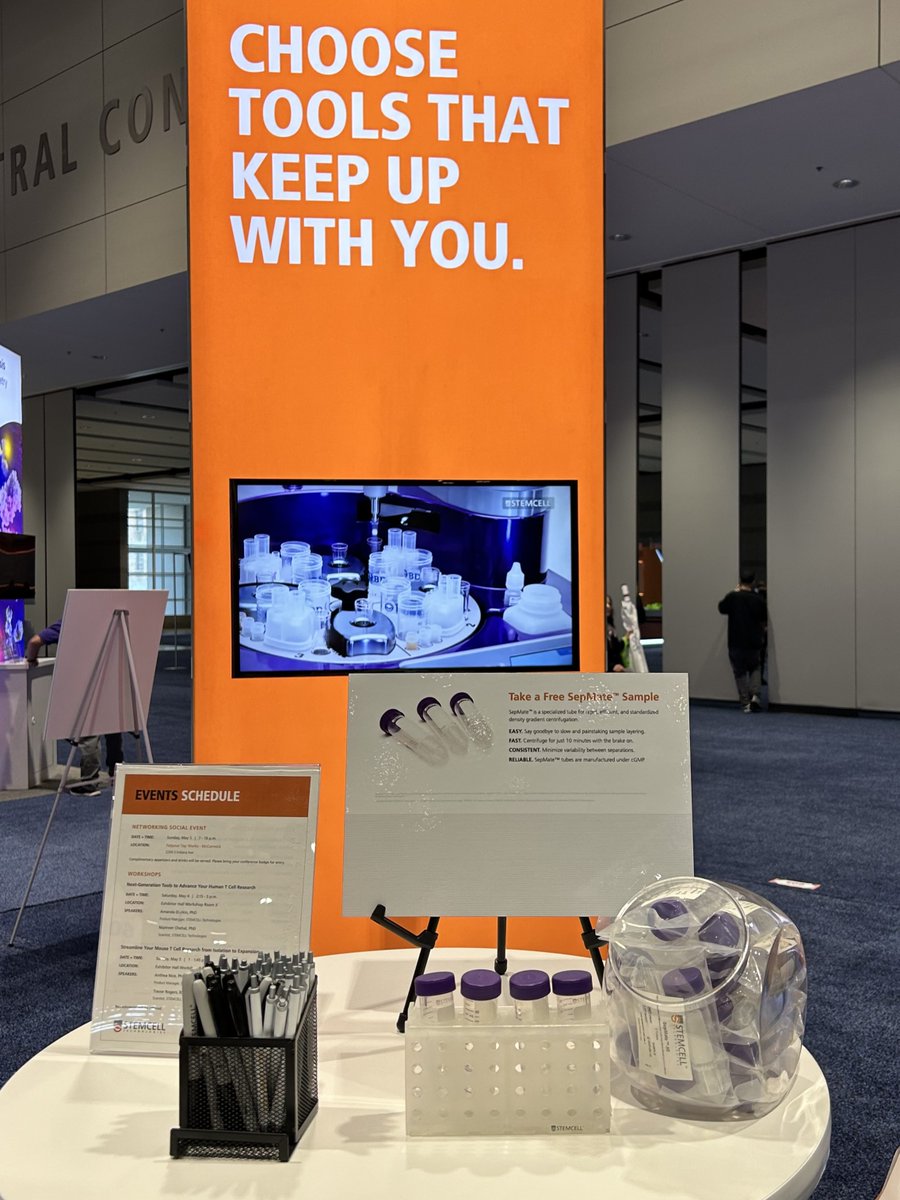 #ICYMI we have free samples of SepMate™ tubes for you to try in your lab at our #AAI2024 booth (#603)! Use SepMate™ for quick and hassle-free PBMC isolation from whole blood or bone marrow samples in just 15 minutes. ⏱️✅ bit.ly/4b5DoGM