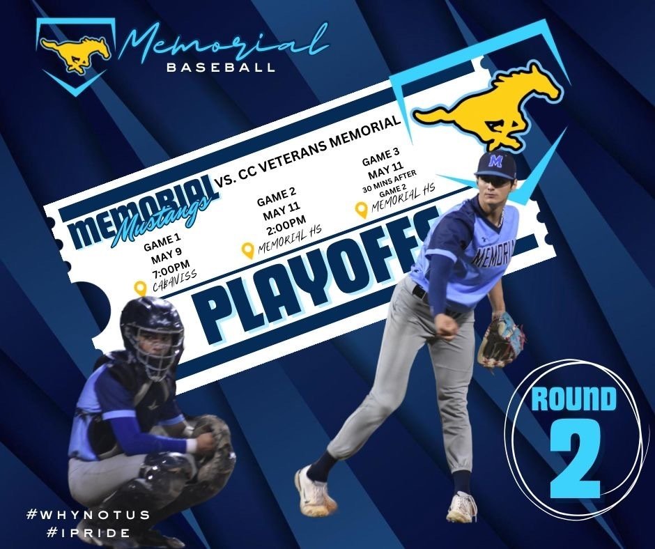 💛⚾Round 2! Let's Go! ⚾💙 Join us as we travel to Corpus for Game 1 against CC Vets! Go Big Blue! #1PRIDE #believe #mcallenisd