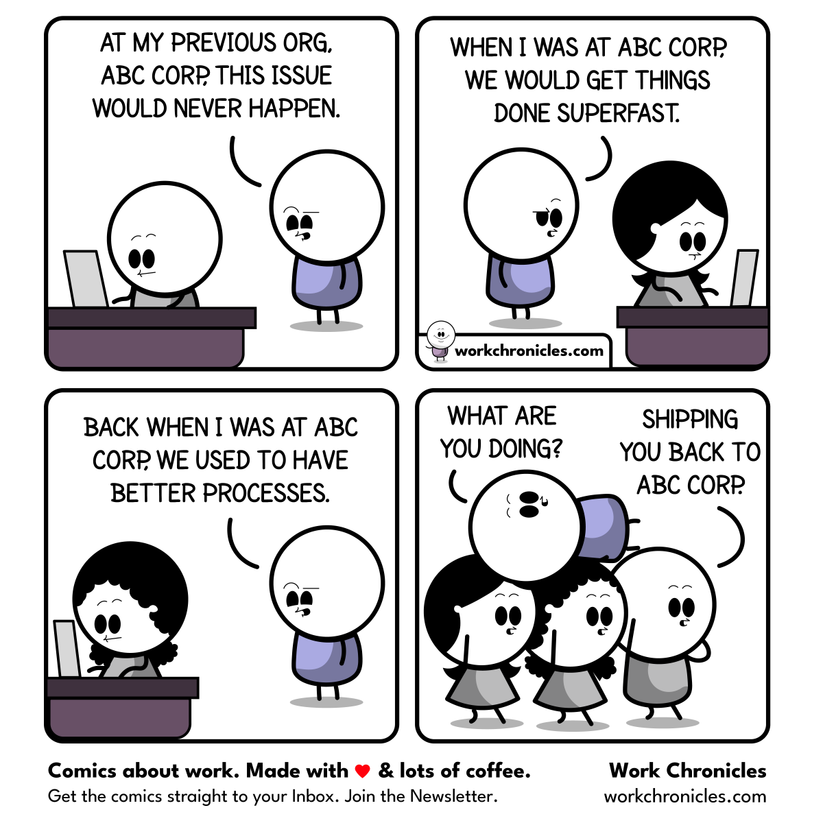 _workchronicles's tweet photo. Back at my old org, we used to do things differently. https://t.co/5vRBlZ2mKD