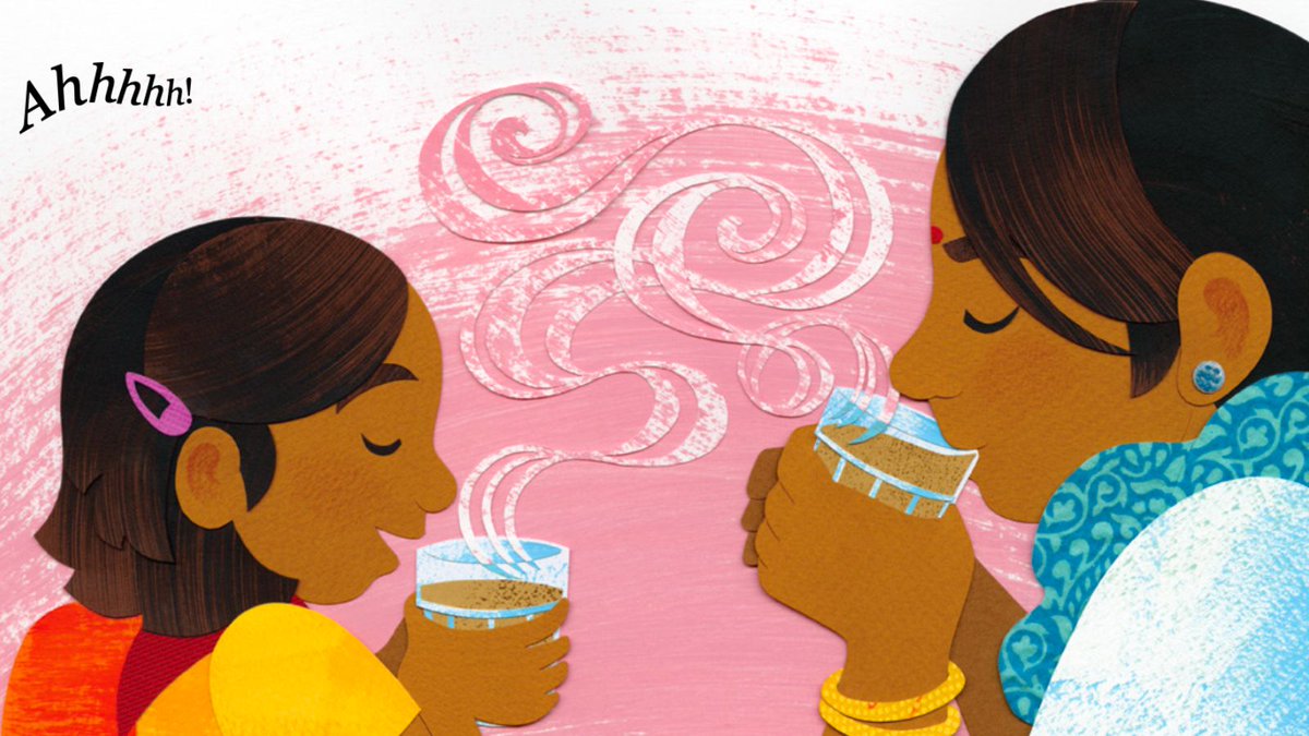 It's #NationalBeverageDay, so we're reading CHAIWALA! by Priti Birla Maheshwari and Ashley Barron! This book is just like a cup of chai—warm, comforting, and good to the last drop. ☕ #KidLit #OwnVoicesStory #Teacher