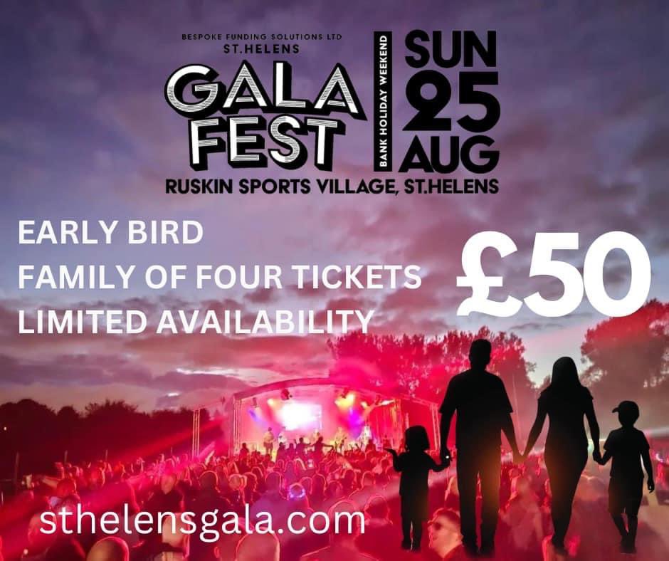 Looking for a great #Family Day Out! August Bank Holiday 🙌🏻£50 Family of Four🙌🏻 #LimitedAvailability Tribute Acts #LewisCapaldi #DuaLipa #ArcticMonkeys #GerryCinnamon #Kasabian #TakeThat Bartons Pickles Celebrity Bowls Plus more ….. sthelensgala.com