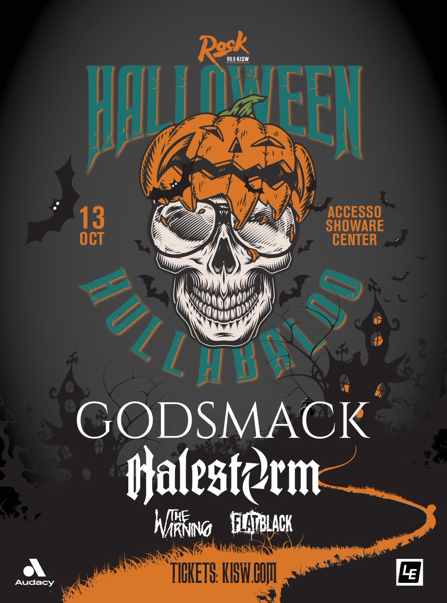 Another show for you, Freaks! We can't wait to see you all at @999KISW's Halloween Hullabaloo at the Accesso Showare Center in Seattle with @Godsmack! Tickets are on sale this Friday🤘.